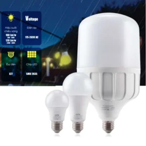 LED Bulb chống ẩm MPE LBD3 3W-50W trắng / vàng